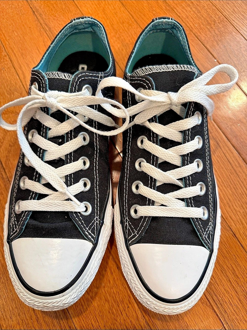 Converse Chuck Taylor All Star Double Tongue Low Top Sneakers Black & White